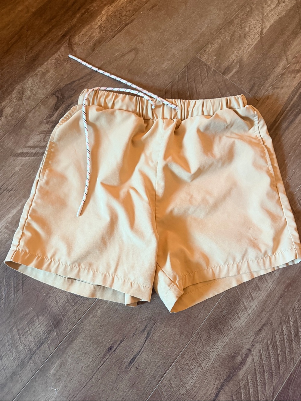 SHEIN Tan Drawstring Athletic Shorts